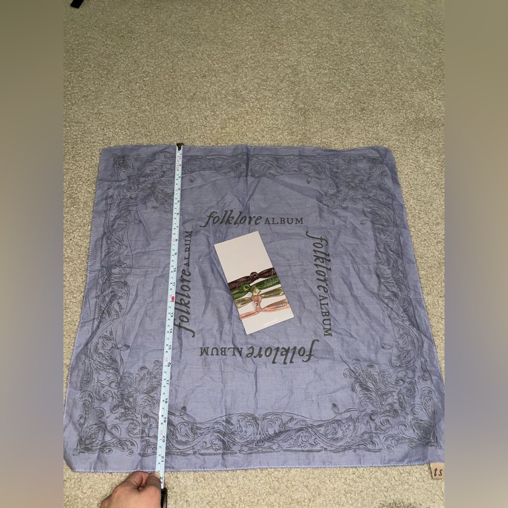 Taylor swift folklore Bandana and Hair ties limited edition from Taylorswift.com
